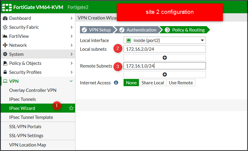 fortinet vpn configuration step by step